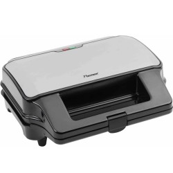 Bestron Contactgrill 3-in-1 900 W zwart roestvrij staal ASG90XXL