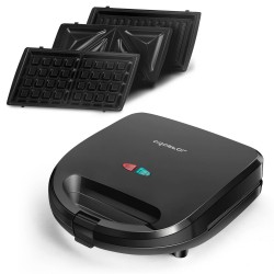 Aigostar Robin 30OGQ - Tosti ijzer - Contactgrill 3 in 1 - zwart Aigostar Robin 30OGQ - Tosti ijzer - Contactgrill 3 in 1 - zwart