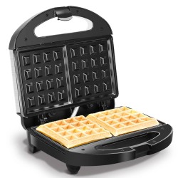 Aigostar Neil 30YAJ - Wafelijzer - Contactgrill - 800W - Zilver Aigostar Neil 30YAJ - Wafelijzer - Contactgrill - 800W - Zilver